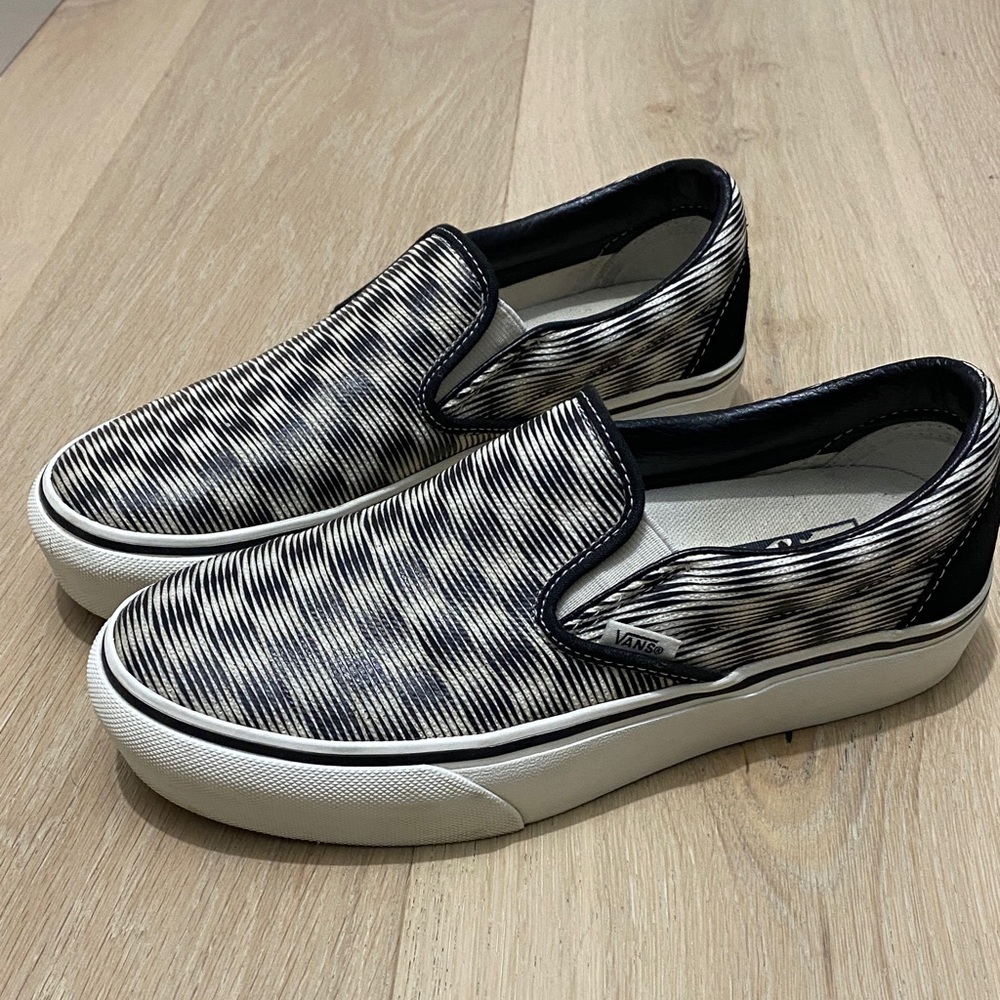 Vans Blur Patterned Platform Slip-Ons - image 2